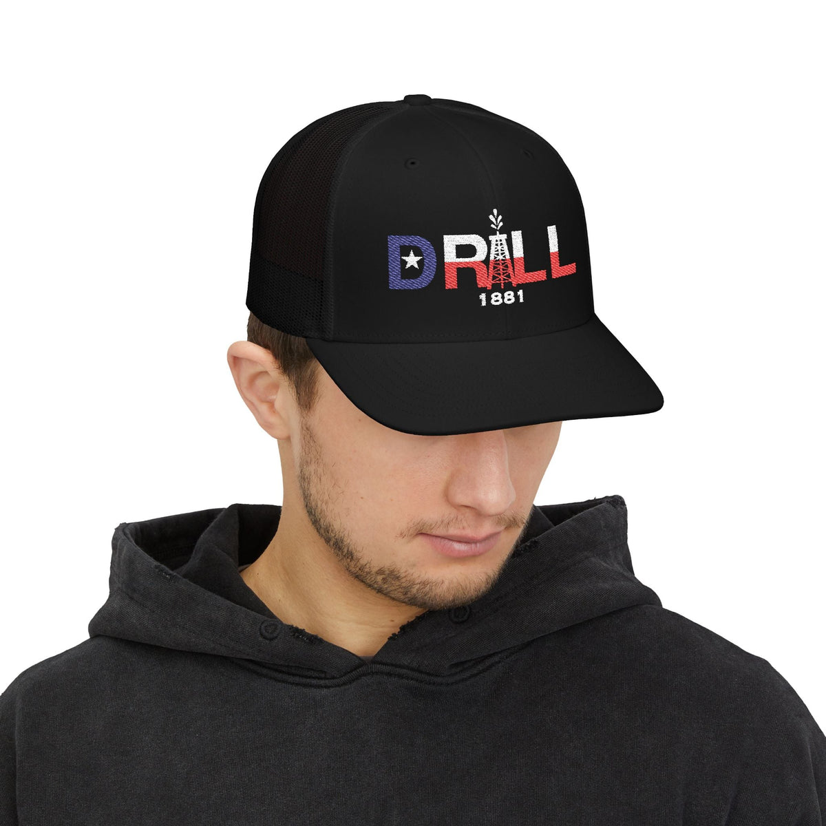 Drill Texas Flag Trucker Hat