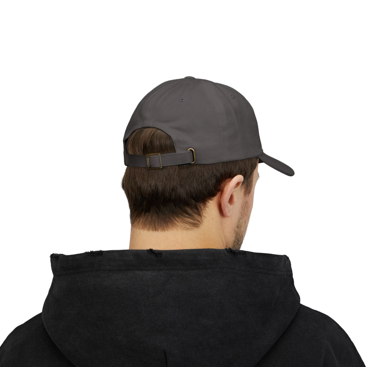Drill 1881 Classic Dad Cap White Logo - Vintage Style Adjustable White Hat