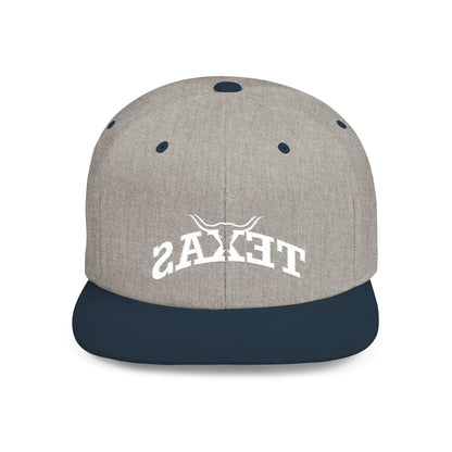 Texas Backwards - Flat Bill Snapback