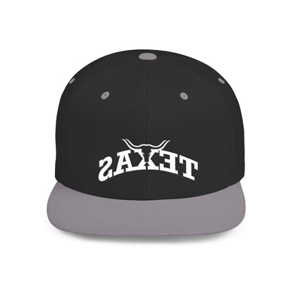 Texas Backwards - Flat Bill Snapback