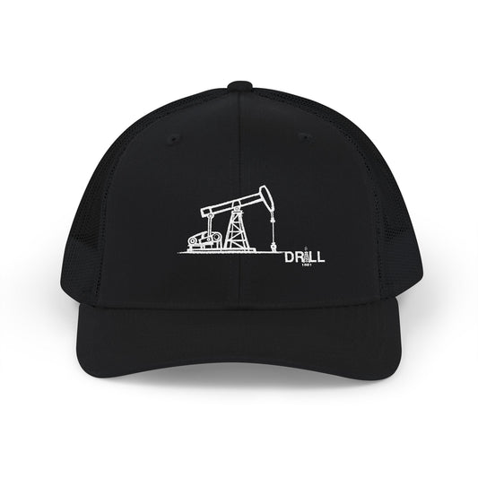 Pump Jack Sketch - Trucker Hat