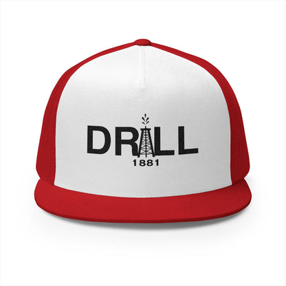 Vintage Drill 1881 5 Panel Trucker Cap