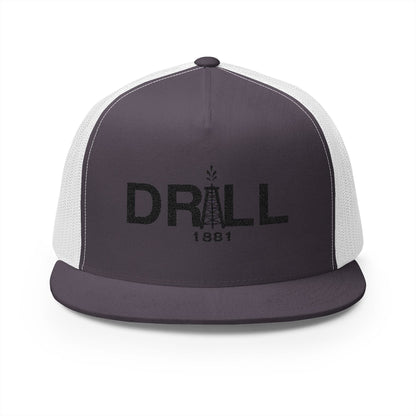 Vintage Drill 1881 5 Panel Trucker Cap