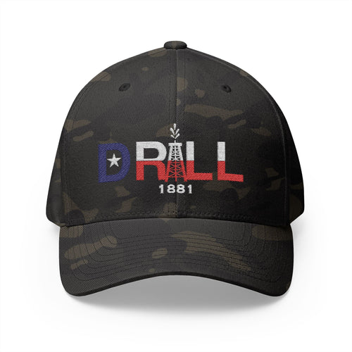 Drill Texas - Closed Back Embroidered Cap