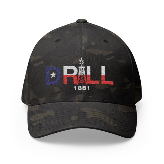 Drill Texas - Closed Back Embroidered Cap