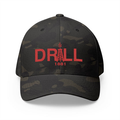 Drill Red Logo Cap - Closed Back
