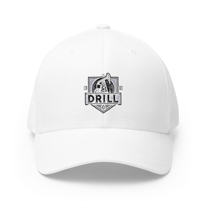 Embroidered Drill Shield Cap- Closed Back